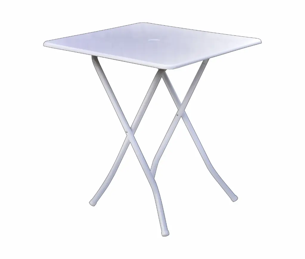 [MFV70] Mesa Plegable - Fibra de vidrio Blanca Cuadrada 70x70